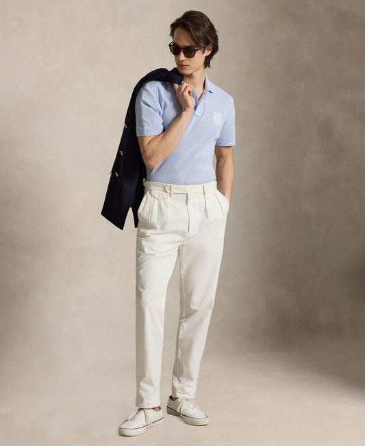 Men's Embroidered Wimbledon Collared Polo Shirt