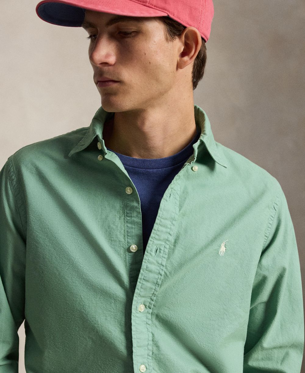Men's Classic Fit Plaid Brushed Oxford Shirt