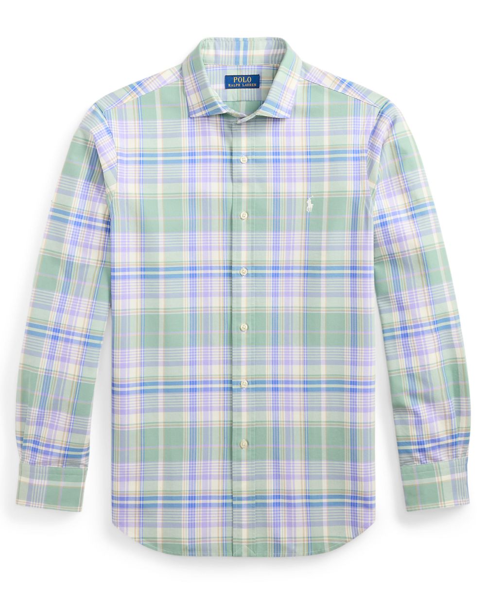 Men's Classic Fit Plaid Brushed Oxford Shirt