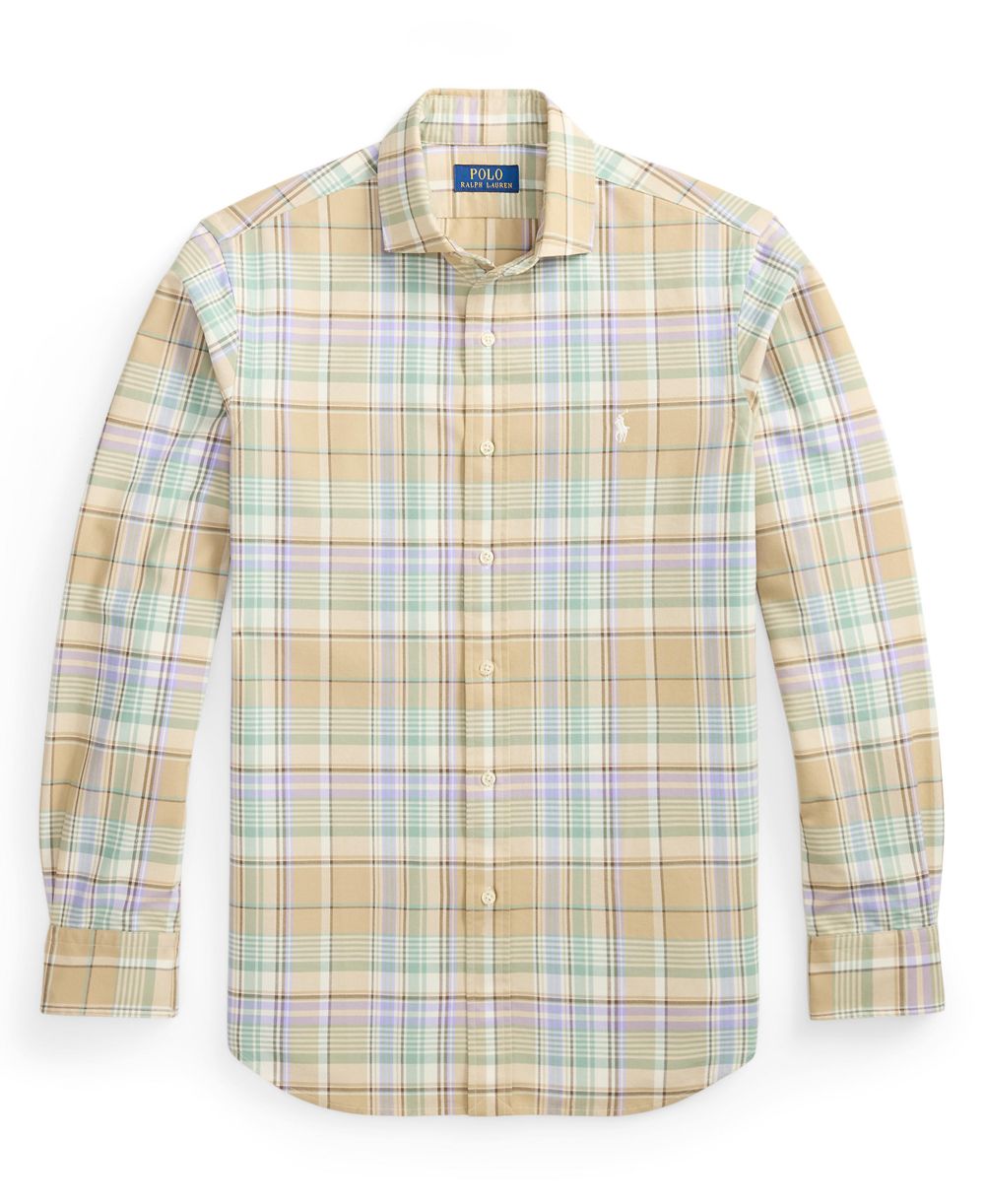 Men's Classic Fit Plaid Brushed Oxford Shirt