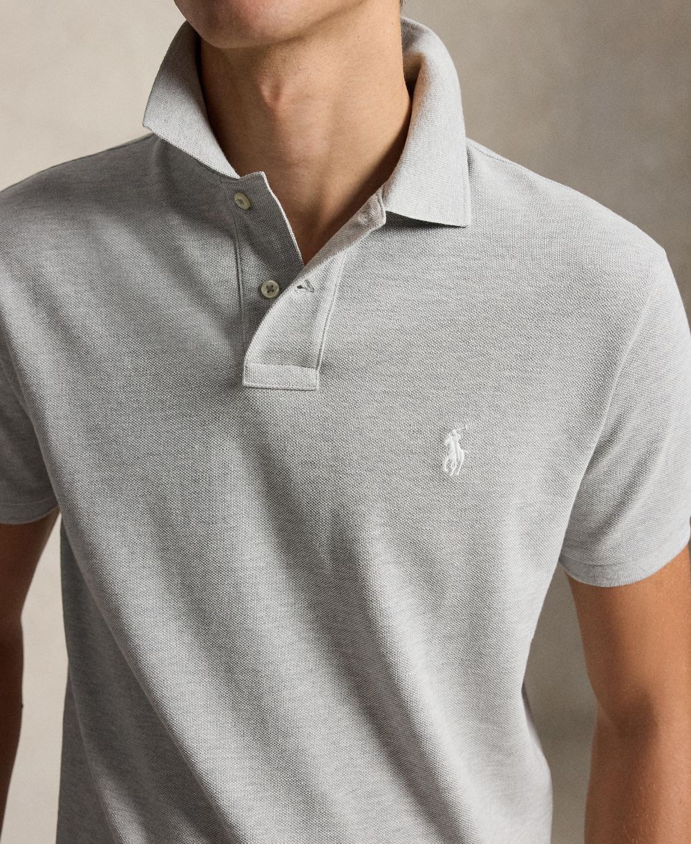Men's Custom Slim-Fit Mesh Polo Shirt
