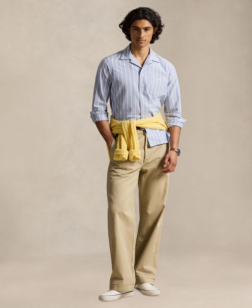 Men's Classic Fit Plaid Brushed Oxford Shirt