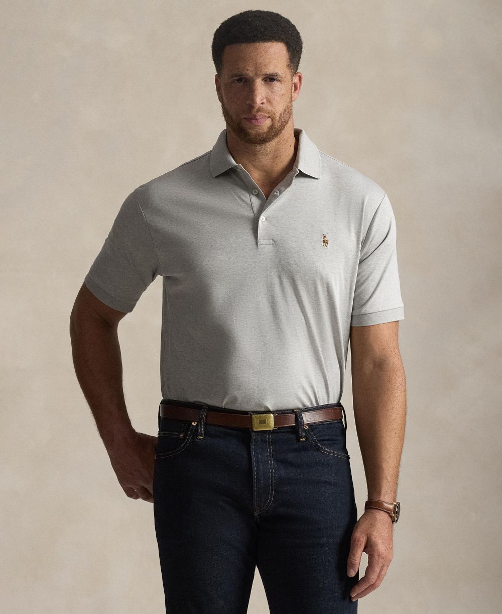 Men's Big & Tall Solid Polo Shirt