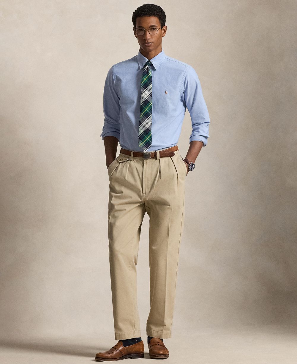 Men's Classic Fit Plaid Brushed Oxford Shirt