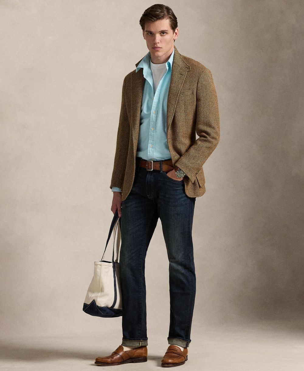 Men's Classic Fit Plaid Brushed Oxford Shirt