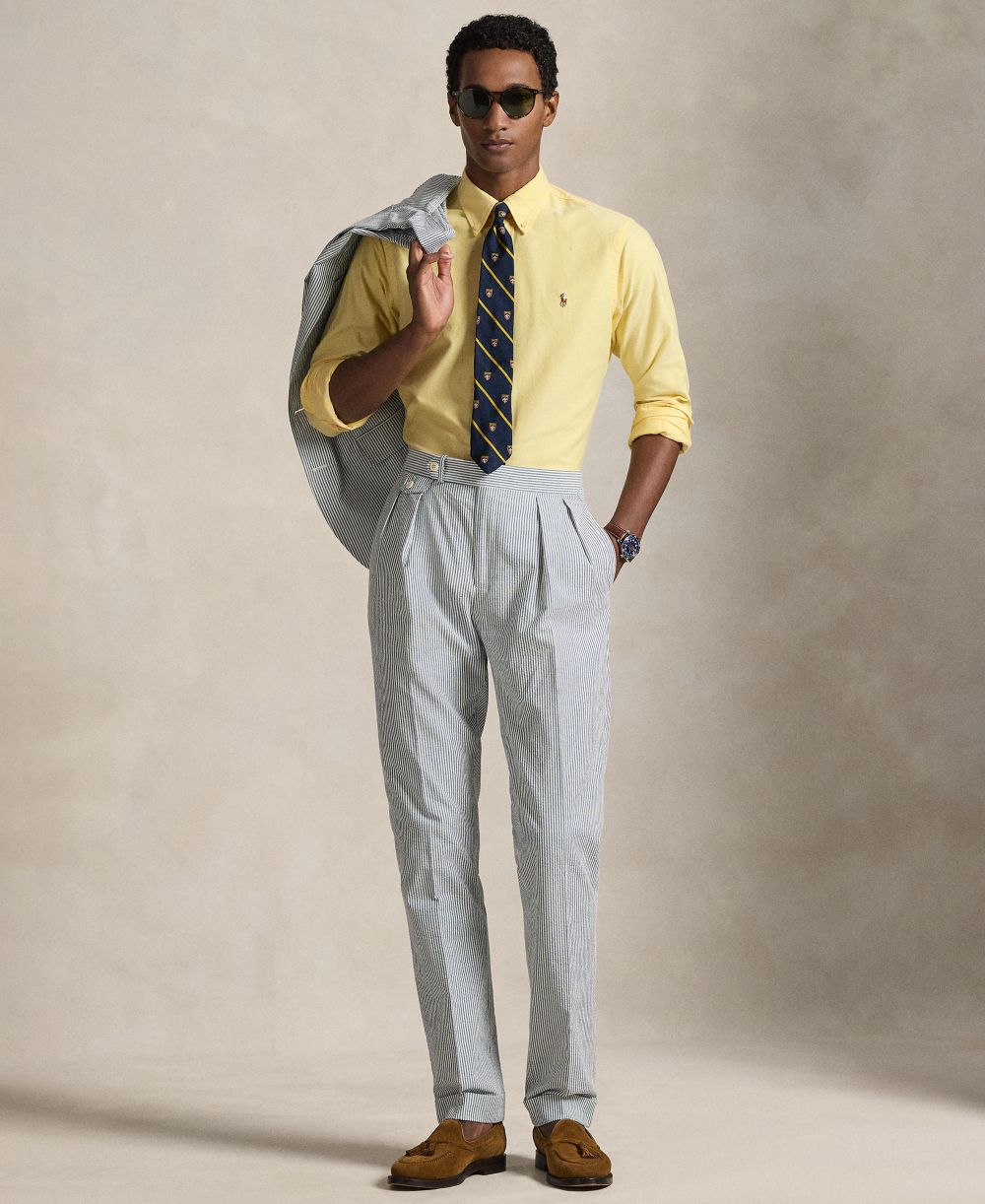 Men's Classic Fit Plaid Brushed Oxford Shirt