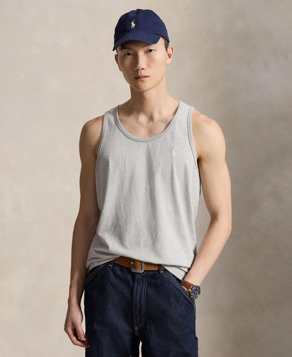 Men's Washed Jersey Tank Top
