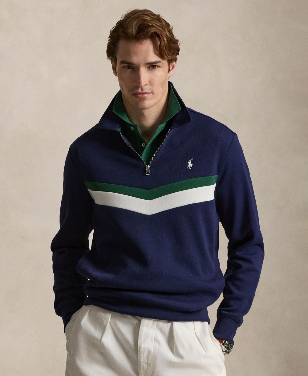 Men's Double-Knit Quarter-Zip Sweatshirt