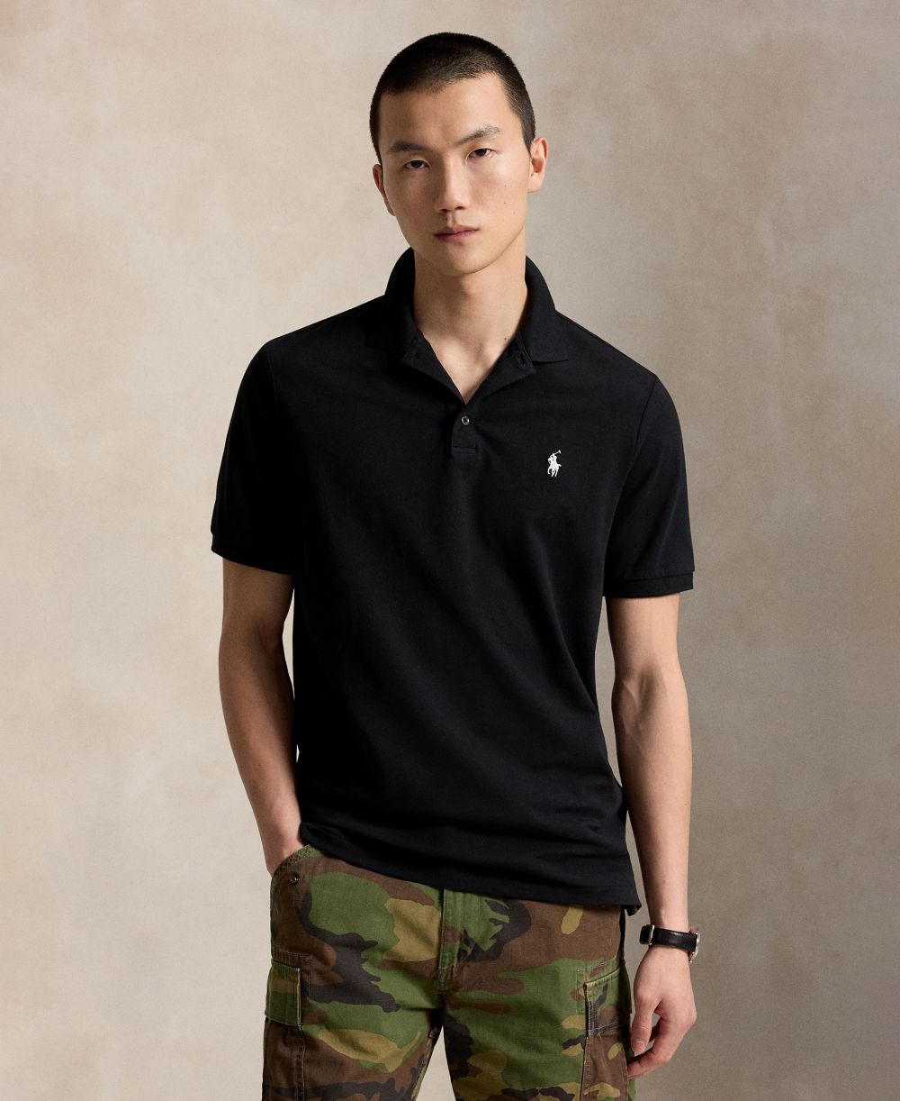 Men's Classic-Fit Stretch Mesh Polo Shirt