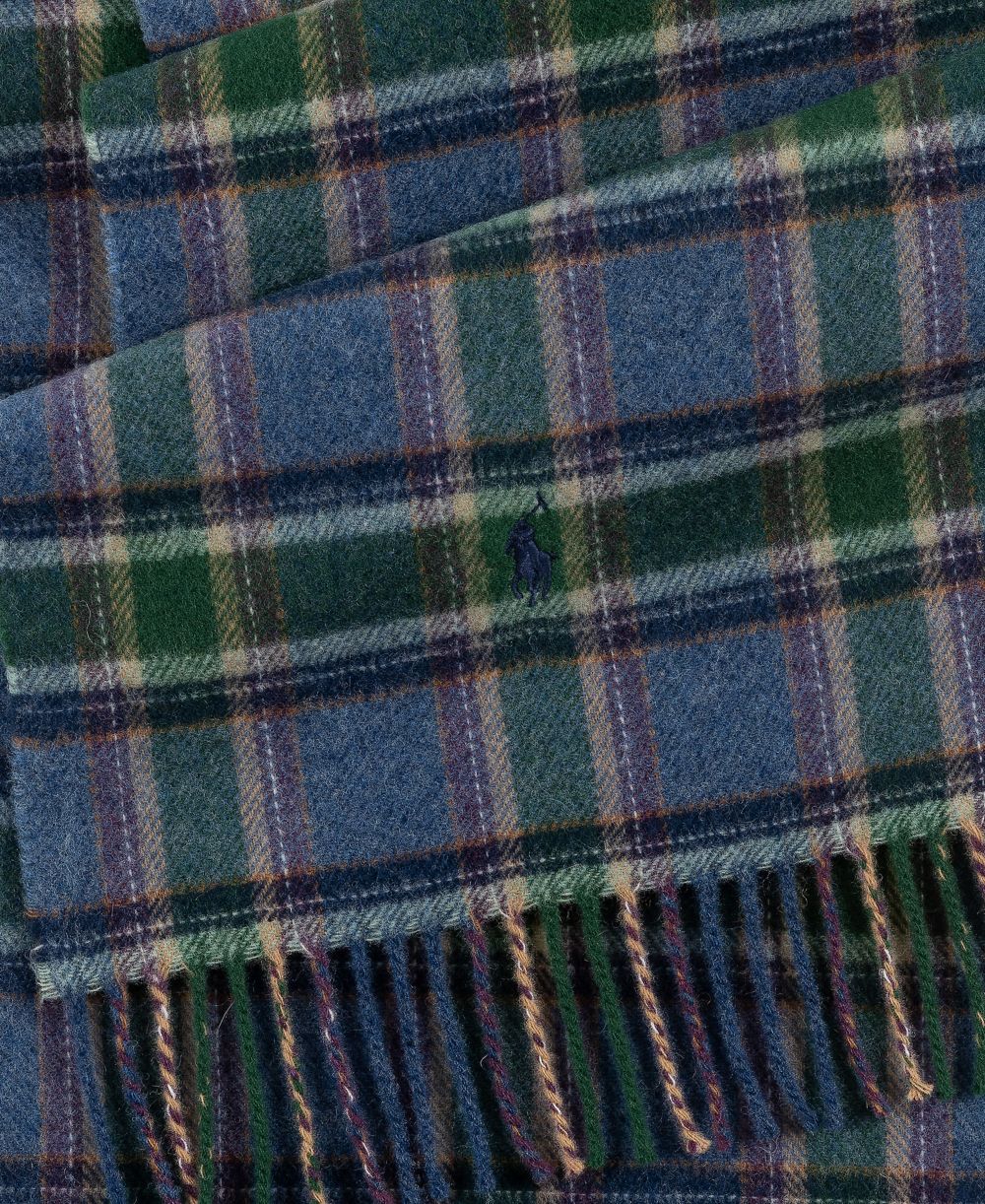 Men's Woolen Plaid Scarf