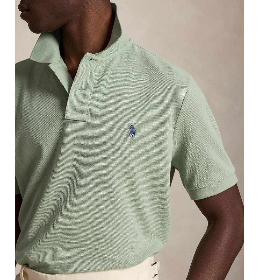 Men's Custom Slim-Fit Mesh Polo Shirt