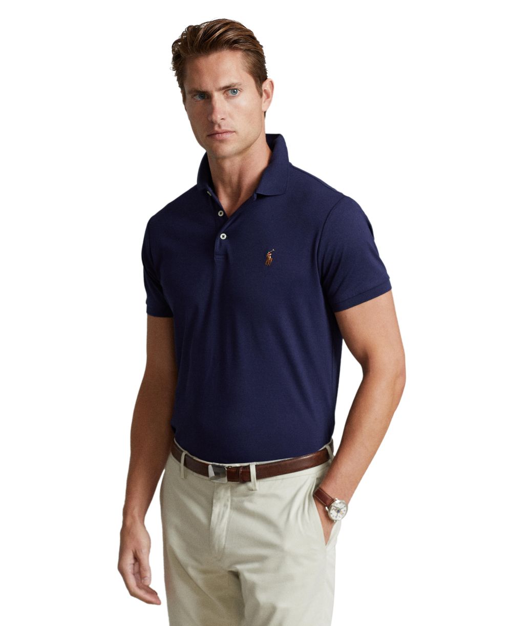 Men’s Slim-Fit Soft Cotton Polo Shirt