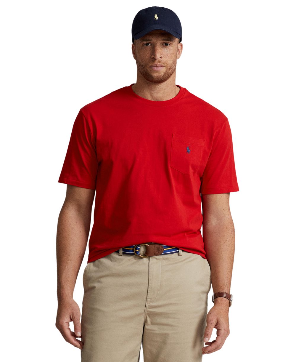 Men's Big & Tall Crew-Neck Pocket T-Shirt