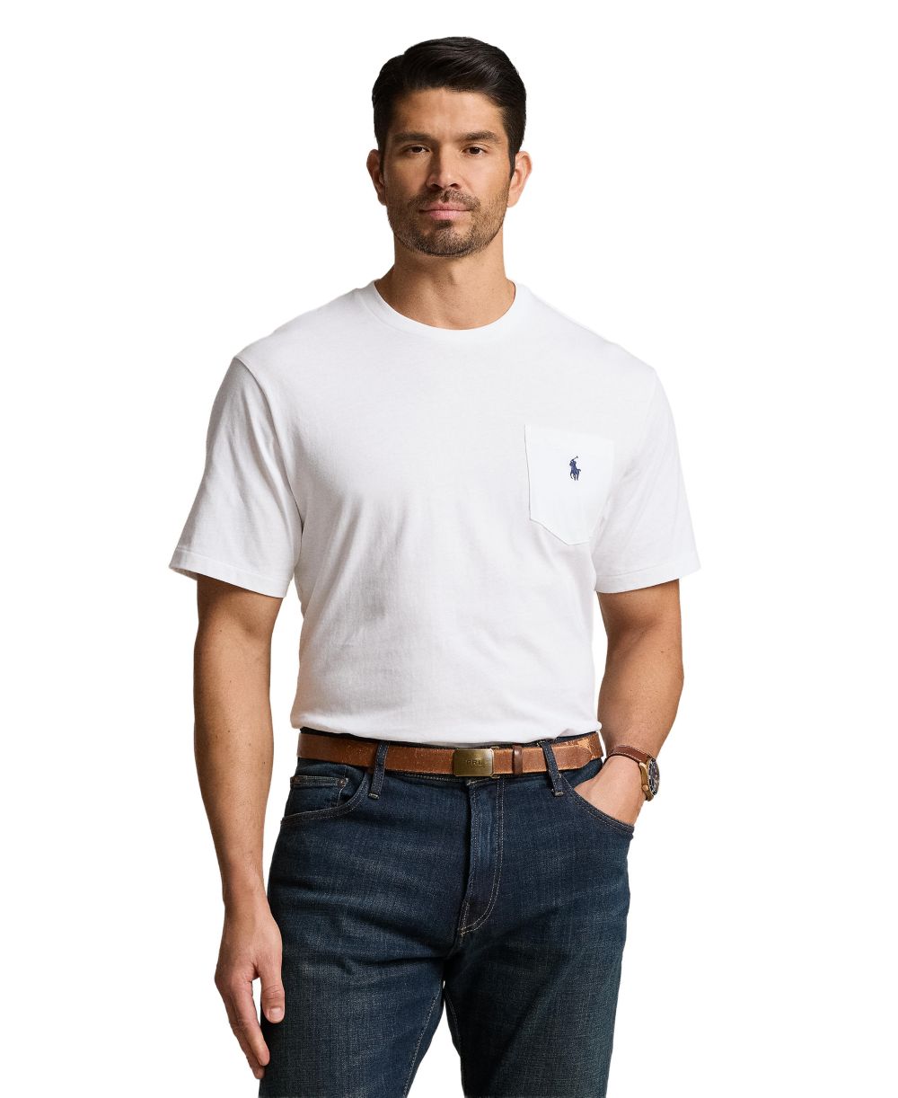 Men's Big & Tall Crew-Neck Pocket T-Shirt
