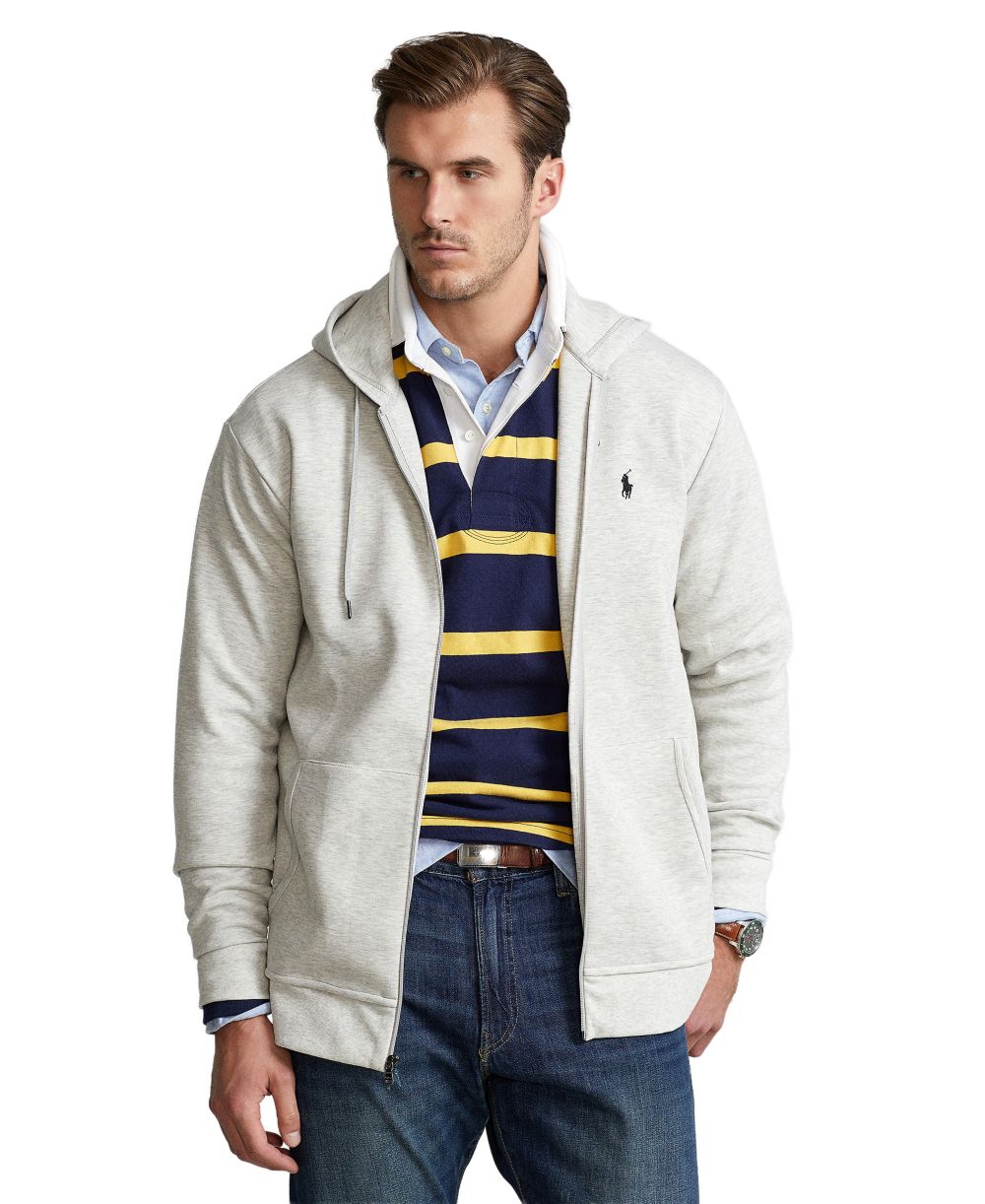 Men's Big & Tall Double-Knit Full-Zip Hoodie