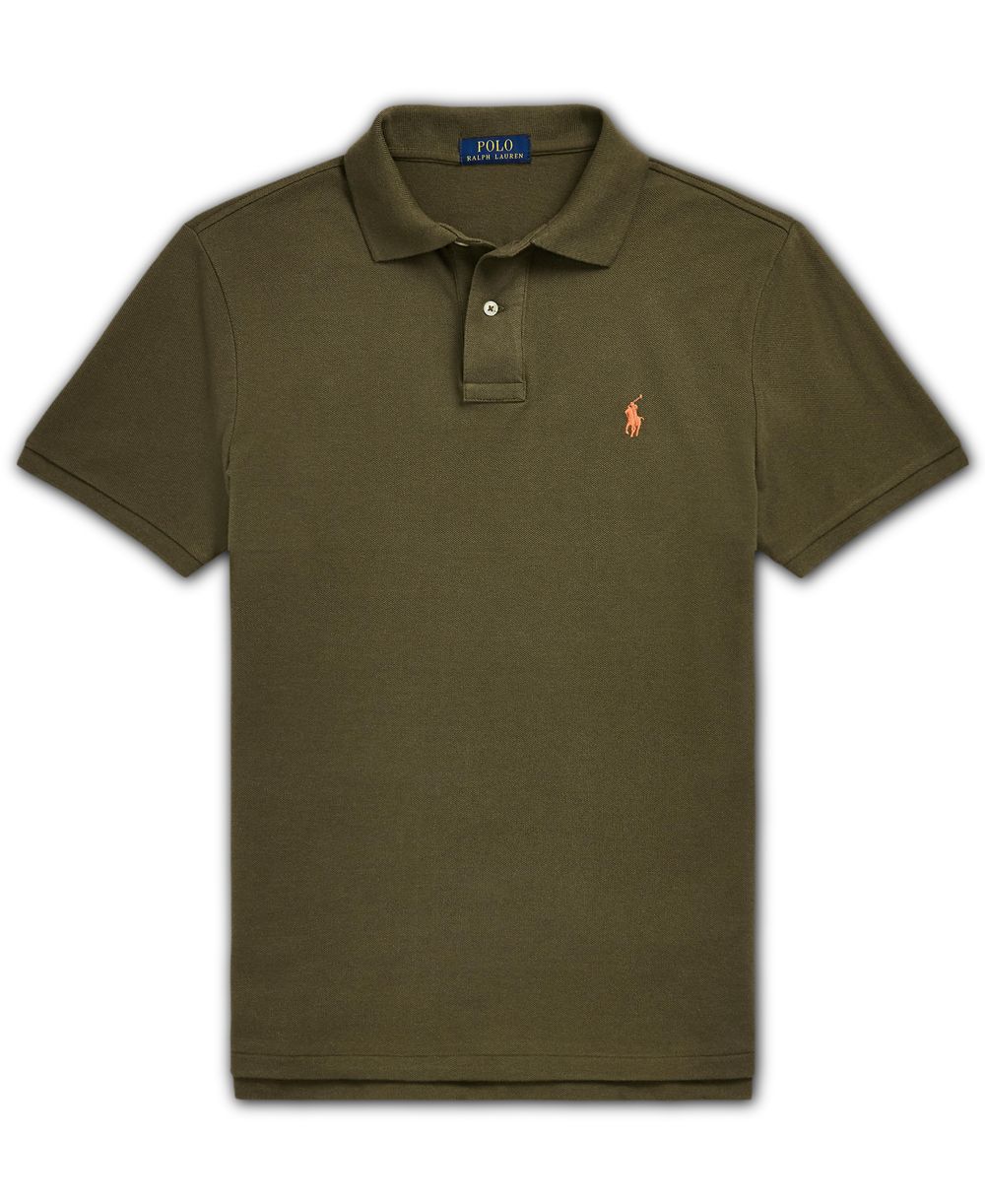 Men's Custom Slim-Fit Mesh Polo Shirt