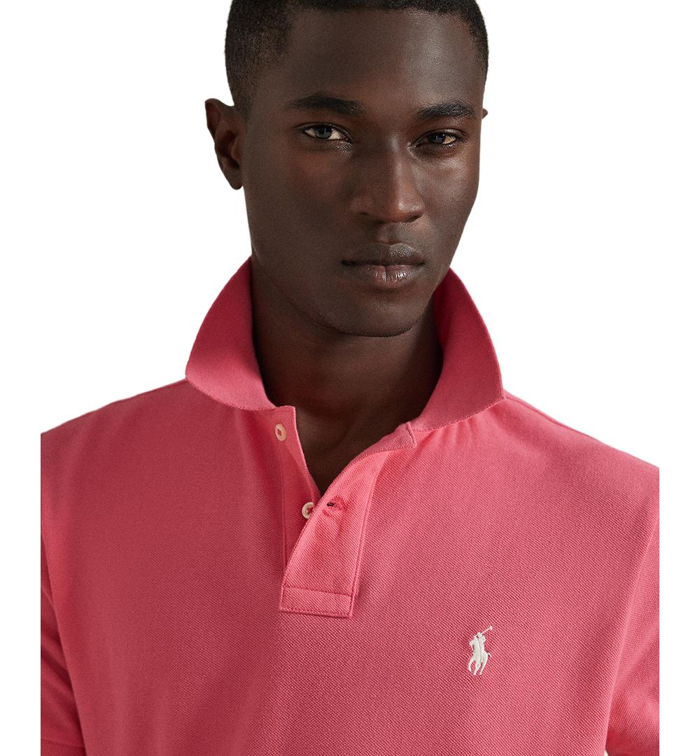 Men's Custom Slim-Fit Mesh Polo Shirt