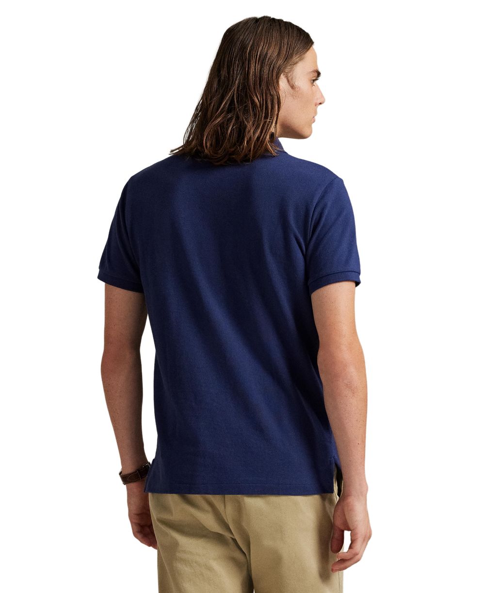 Men's Custom Slim-Fit Mesh Polo Shirt