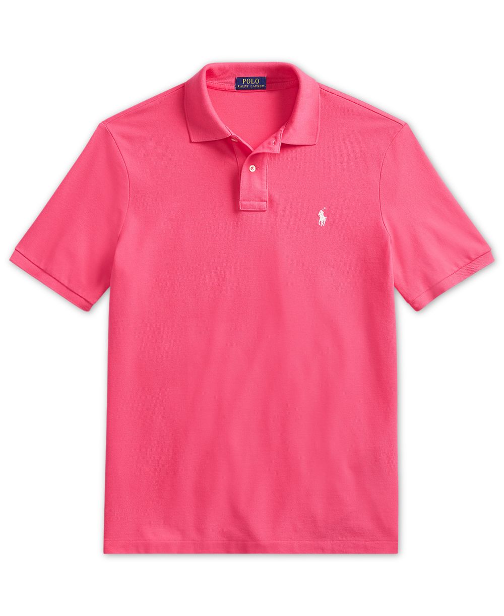 Men's Custom Slim-Fit Mesh Polo Shirt