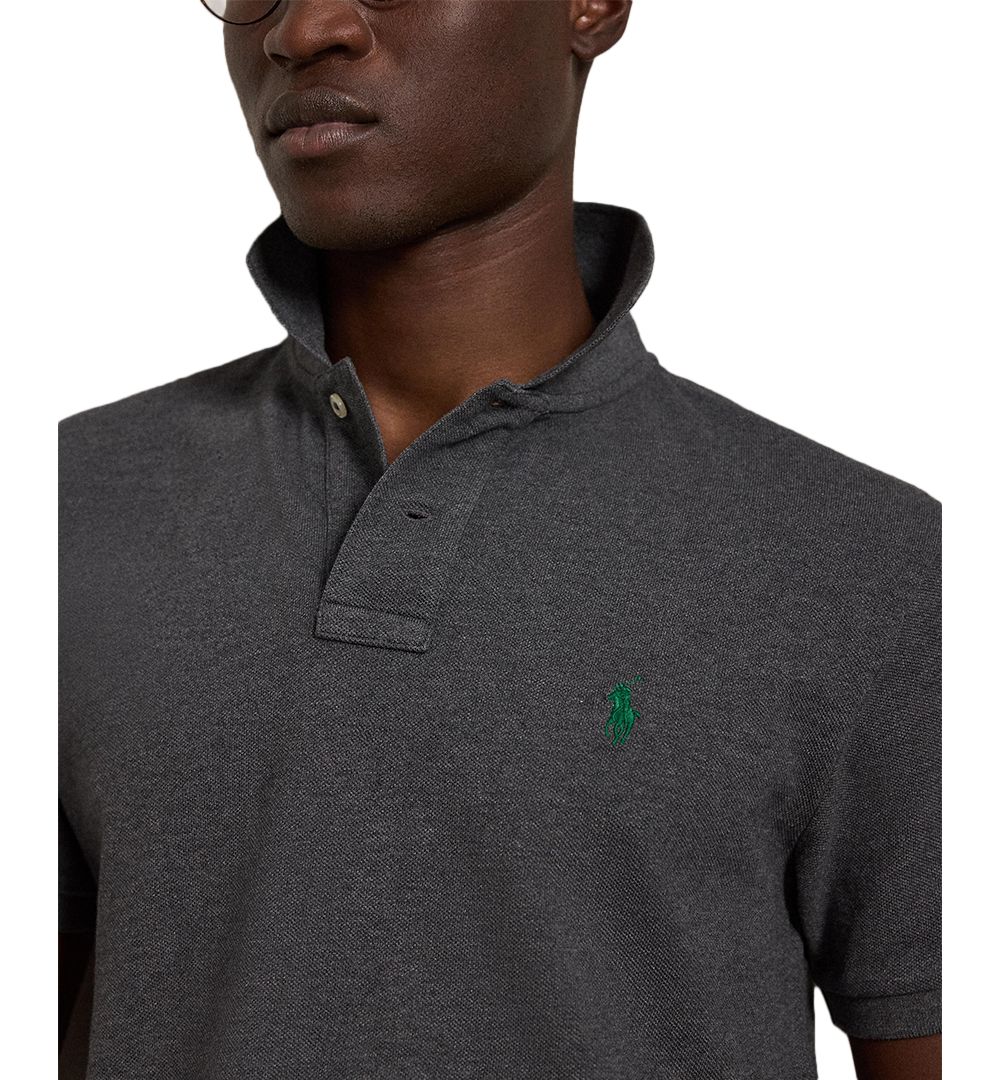 Men's Custom Slim-Fit Mesh Polo Shirt