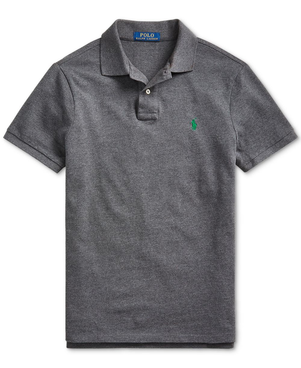 Men's Custom Slim-Fit Mesh Polo Shirt
