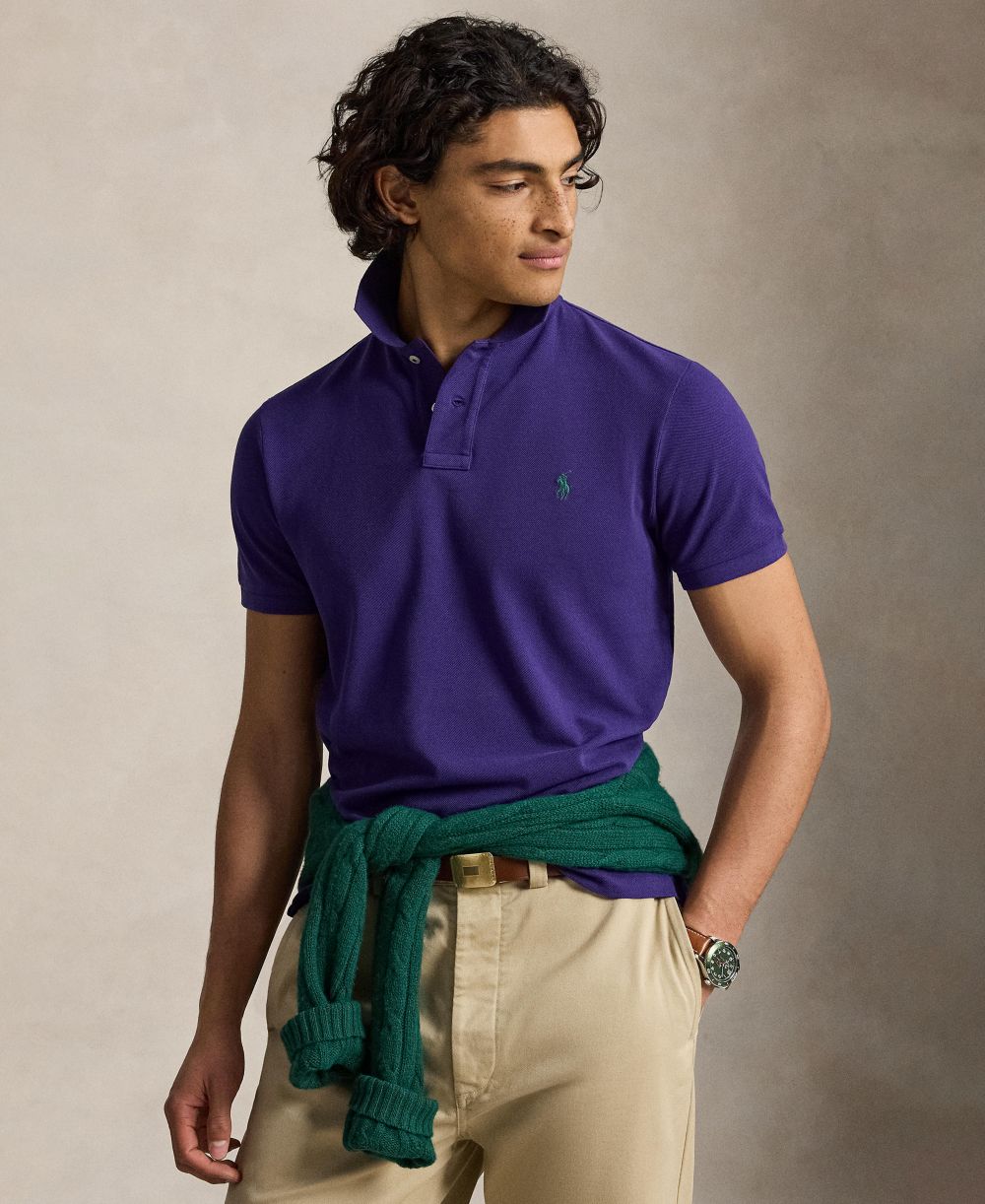 Men's Classic-Fit Mesh Polo Shirt