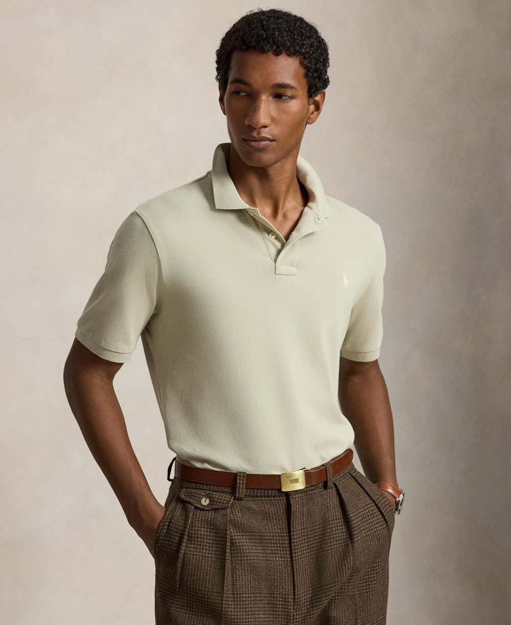 Men's Classic-Fit Mesh Polo Shirt