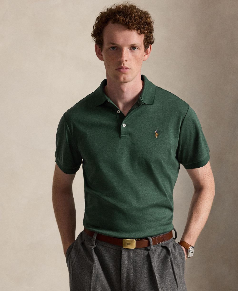 Men’s Slim-Fit Soft Cotton Polo Shirt