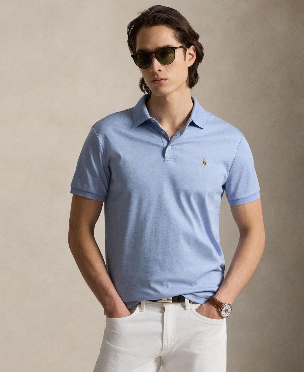 Men’s Slim-Fit Soft Cotton Polo Shirt