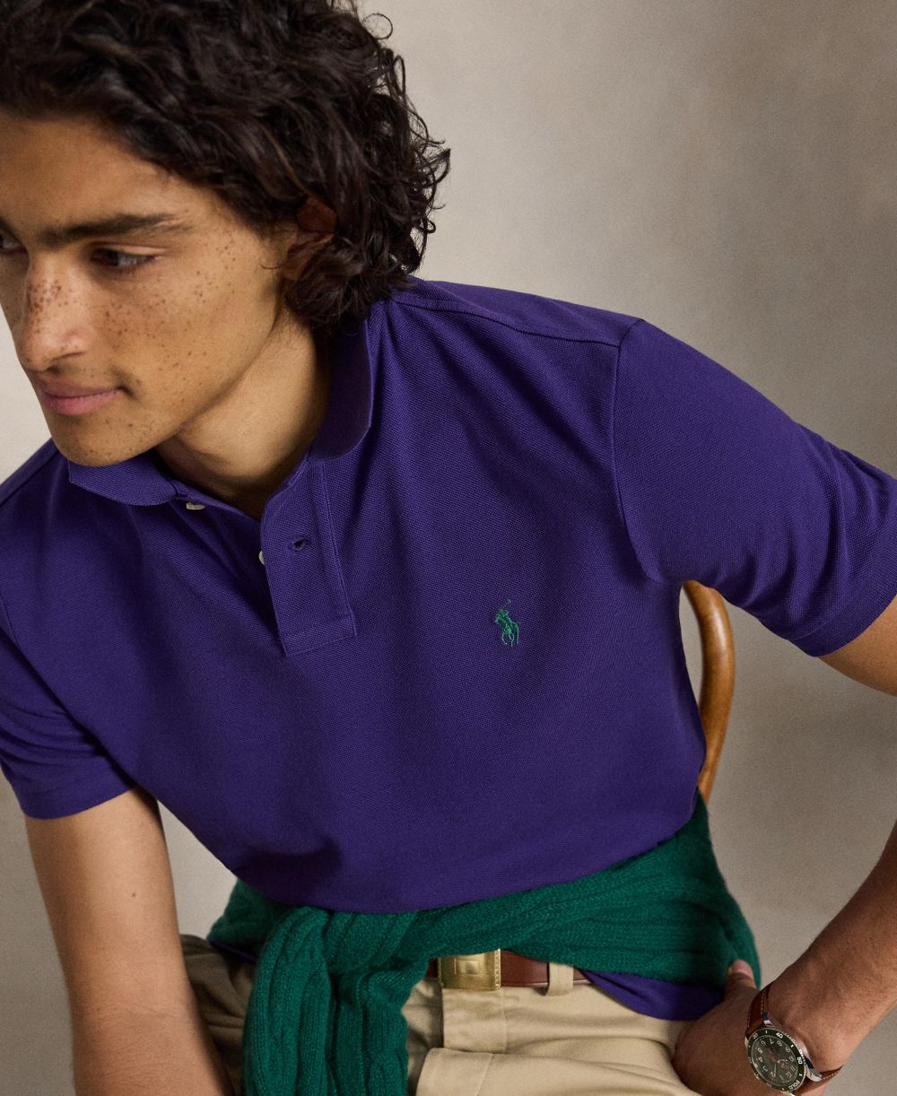 Men's Classic-Fit Mesh Polo Shirt