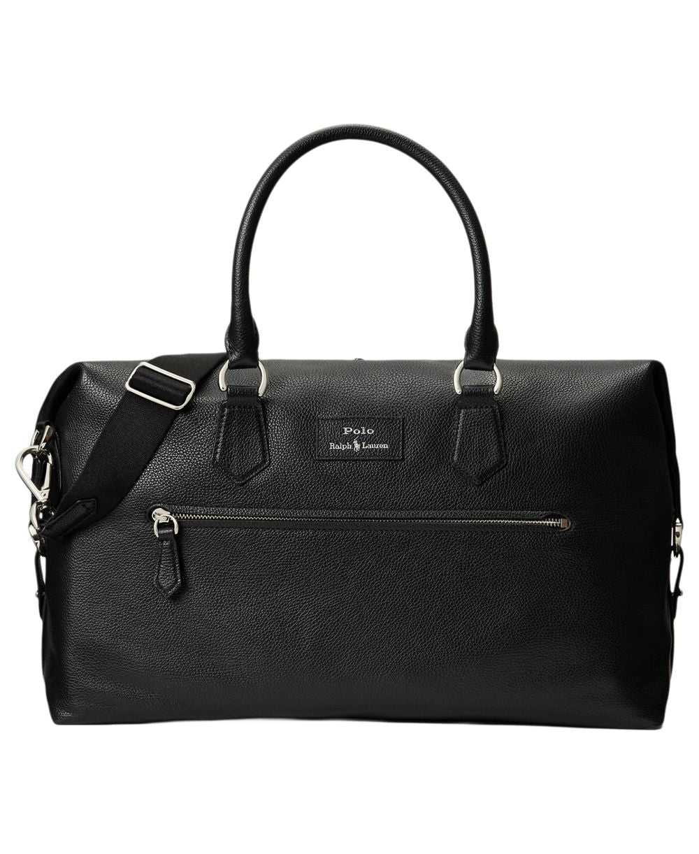 Men's Pebbled Leather Duffel Bag