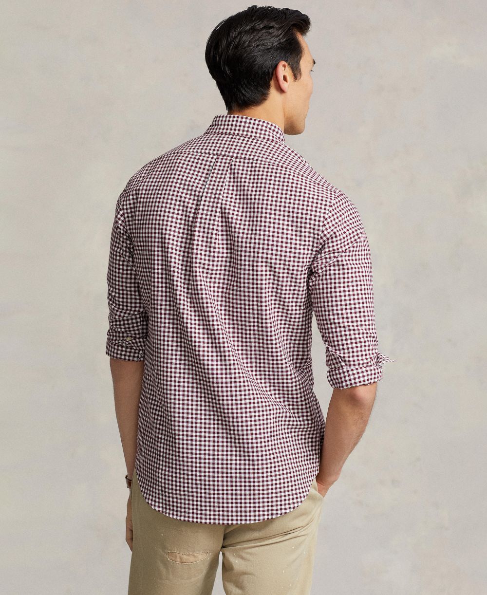 Men's Classic Fit Plaid Brushed Oxford Shirt