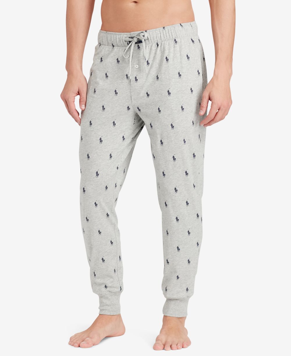 Men's Lightweight Cotton Logo Pajama Pants